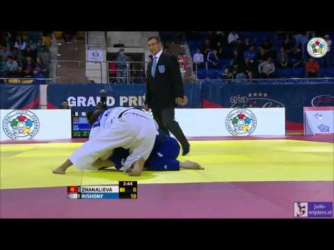 Judo 2013 Grand Prix Almaty: Zhanalieva (KGZ) - Rishony (ISR) [-48kg] rep