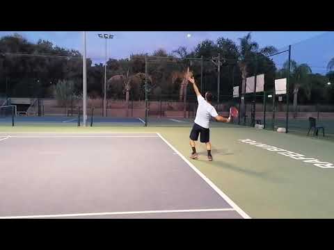 Tennis serve practice