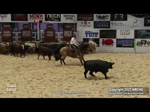 SJR Diamonds Justify   Shown by Matt J Koch   2022 NRCHA Hackamore Classic Open Herd Work