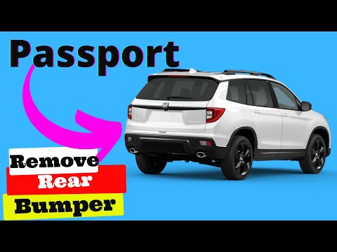 How to Remove the Rear Bumper Cover on a Honda Passport 2019-2021