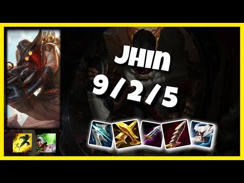 Jhin 11.2 Gameplay Challenger Replay Bot Lane - S11 (9/2/5) - TURKISH