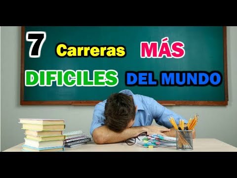, title : 'Top 7 Carreras UNIVERSITARIAS Más DIFÍCILES Del Mundo | Dato Curioso
