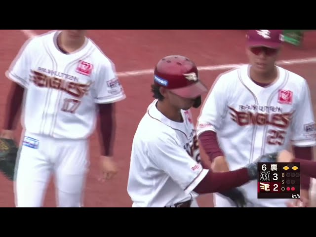 【ファーム】勝負はこれから!! イーグルス・入江大樹 センターへの犠牲フライを放ち同点!! 2025年7月1日 東北楽天ゴールデンイーグルス 対 千葉ロッテマリーンズ