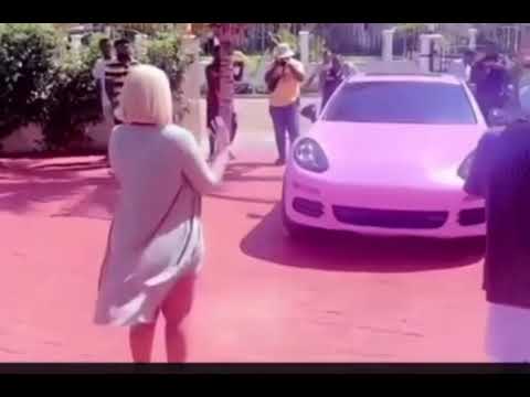 Shatta Wale surprises Hajia4Reall with a brand new customized car in her mansion  ❤️🔥