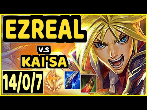 SHORTHOP (EZREAL) vs KAI'SA - 14/0/7 KDA BOTTOM ADC GAMEPLAY - NA Ranked GRANDMASTER