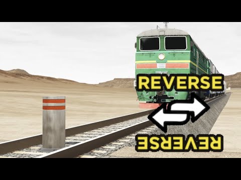 Trains vs Bollards in REVERSE | BeamNG.Drive