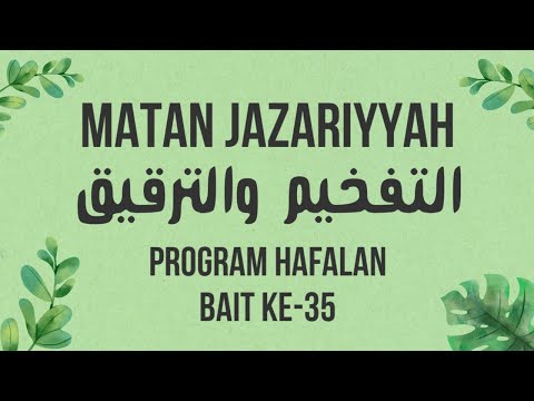 Matan Muqoddimah Jazariy (Bait 35) - Program Hafalan