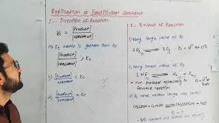 Application of equilibrium constent || Chemistry class 11 || Chemistry with M faisal