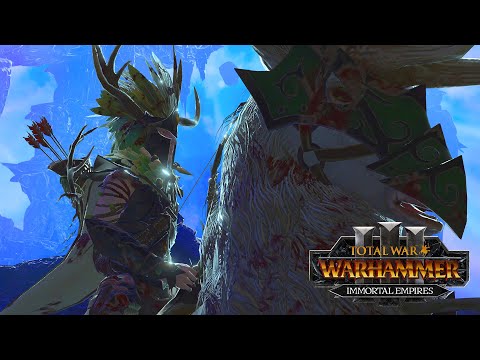 Basically Bow Tyrion - Wood Elves vs Greenskins Land Battle // Total War: WARHAMMER 3