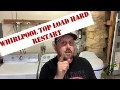 Whirlpool top load washing machine Hard restart #washer #hardrestart