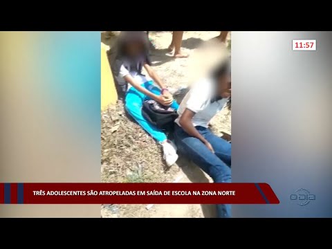 Três adolescentes são atropeladas em saída de escola na zona norte 24 11 2022