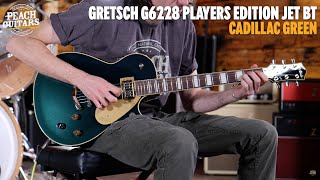 Video thumbnail for No Talking...Just Tones | Gretsch G6228 Players Edition Jet BT | Cadillac Green by Peach Guitars