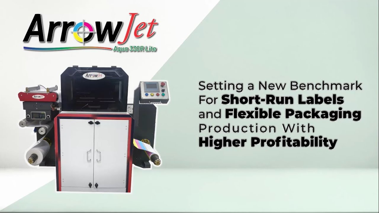 Short Run Label and Flexible Packaging Printer | ArrowJet Aqua 330r Lite