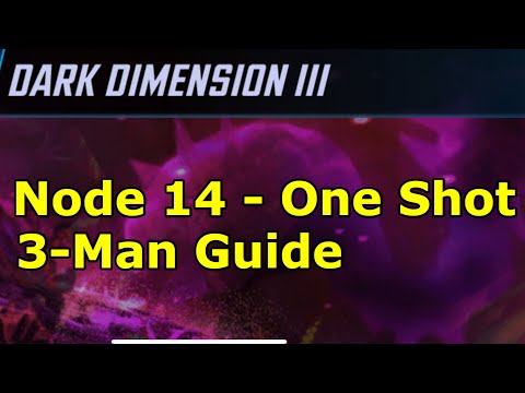 Dark Dimension 3 - Node 14 One Shot Strategy & Walkthrough | DD3 Node 14 | Marvel Strike Force - FTP