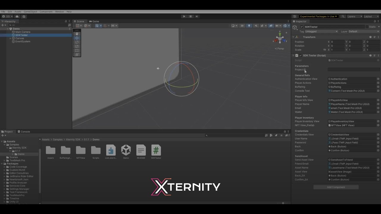 Xternity Web3 Unity SDK Tutorial