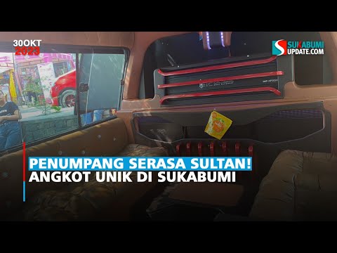Penumpang Serasa Sultan! Angkot Unik di Sukabumi