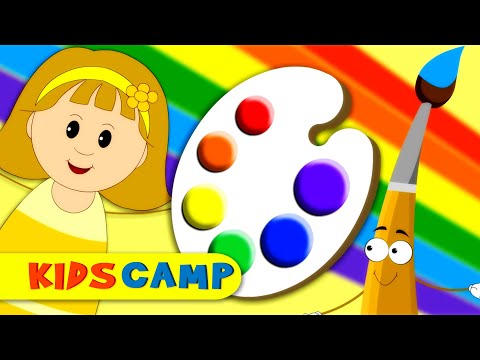 Colors Song | Nursery Rhymes | Learn Colors with Elly & Eva | Original Song By Kidscamp