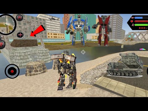 Robot Shark (Transformer Fight Boss Car Robot) Shark Robot on River - Android Gameplay HD