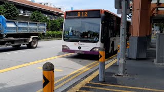 SBS6891G(130) Service 812 SBS6658P(268) Service 812 SBS6068S(SP) Service 800 At Yishun Avenue 2