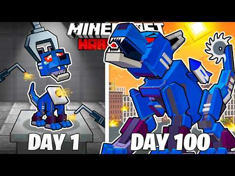 I Survived 100 Days as a MECHA WOLF in HARDCORE Minecraft