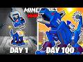 I Survived 100 Days As A MECHA WOLF In HARDCORE Minecraft