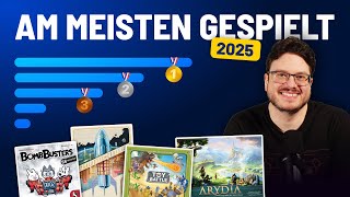 Diese Brettspiele habe ich 2025 rauf und runtergespielt! - Top 20
