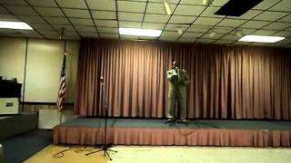 Dennis Jenkins Jr singing "He is Not Just a Man" by Fred Hammond