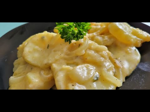 Stove top no oven Scalloped Potatoes, Ready in minutes!