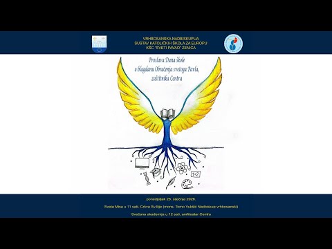 Proslava Dana škole KŠC-a „Sv. Pavao“ u Zenici - Prijenos svete mise - predslavi mons. Tomo Vukšić