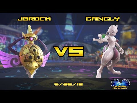 Pokken DX @ Combo Breaker 2018: JBrockPony (Aegislash) vs GanglyGhost (Mewtwo)