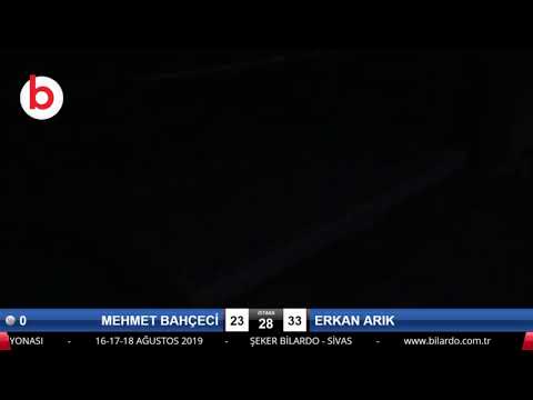 MEHMET BAHÇECİ & ERKAN ARIK Bilardo Maçı - 4 EYLÜL BİLARDO ŞAMPİYONASI - SİVAS-3.TUR