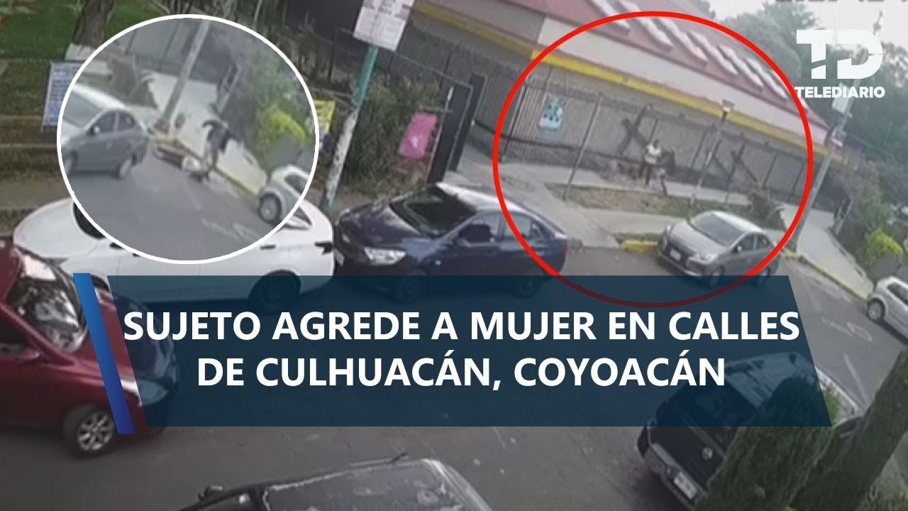 Hombre golpea y patea a mujer mientras paseaba a sus perros en Coyoacán; video capta agresión