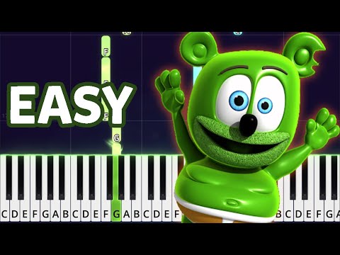 The Gummy Bear Song - Easy Piano Tutorial