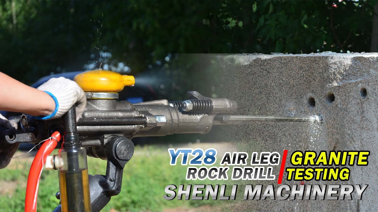 The best air-leg rock drills Shenli YT28 air-leg rock drills field test