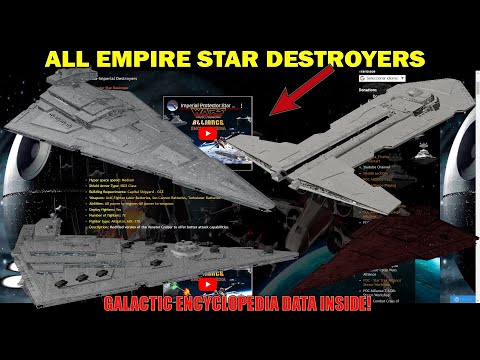 All STAR DESTROYERS of the Empire - Star Wars - Units Data included!