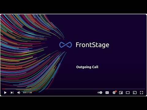 Outgoing Call from from FrontStage RC