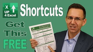 Up4Excel FREE Shortcuts Cheat Sheet