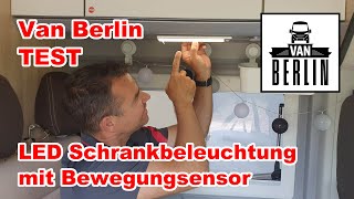 Van Berlin testet: LED Unterbau-/ Schrankbeleuchtung | mit Bewegungssensor + Nachtlicht | 3 Farbtöne