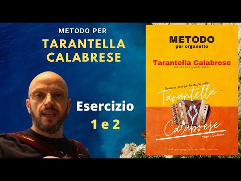 Lezione di organetto - TARANTELLA CALABRESE Es. 1 e 2 -  METODO PER IMPARARE LA TARANTELLA CALABRESE
