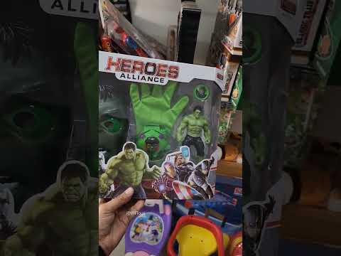 Hulk Toy + Mask + Glove 💚