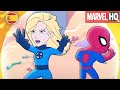 Aventuras De Los Superhéroes De Marvel Spidey Y La Mujer Invisible Se Enfrentan A Swarm