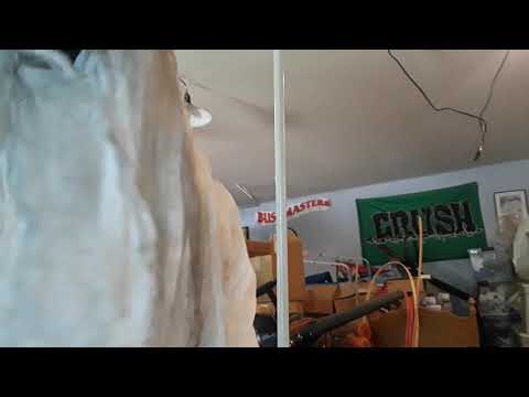 Spirit Halloween faceless ghost with chains prop