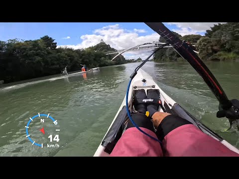 A cool homemade kayak/surfski/waveski!