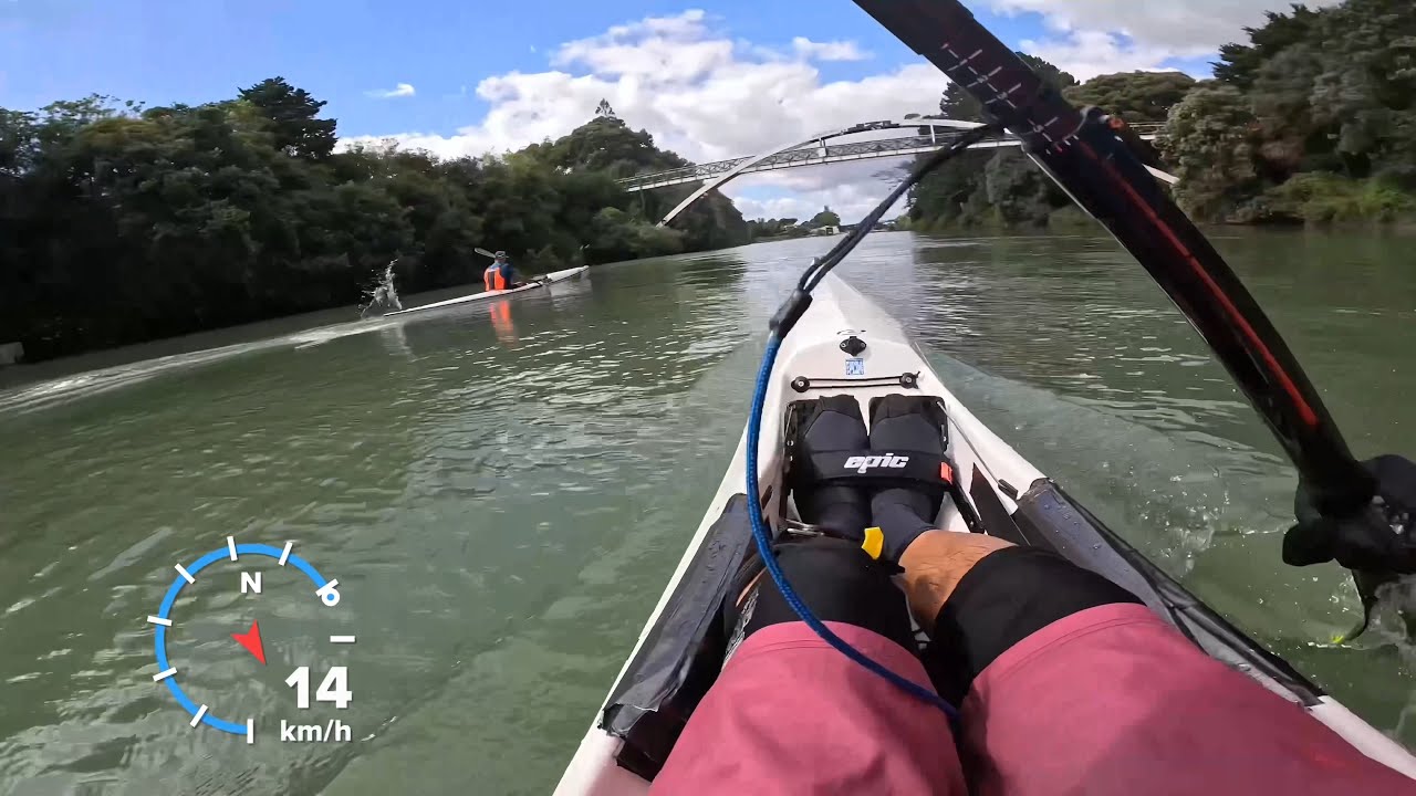 A cool homemade kayak/surfski/waveski!