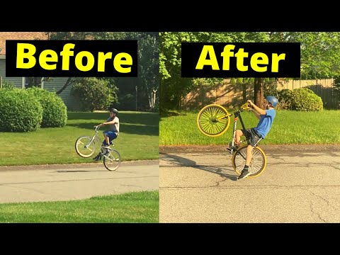 Noah Johnson 1 Year Wheelie Progression