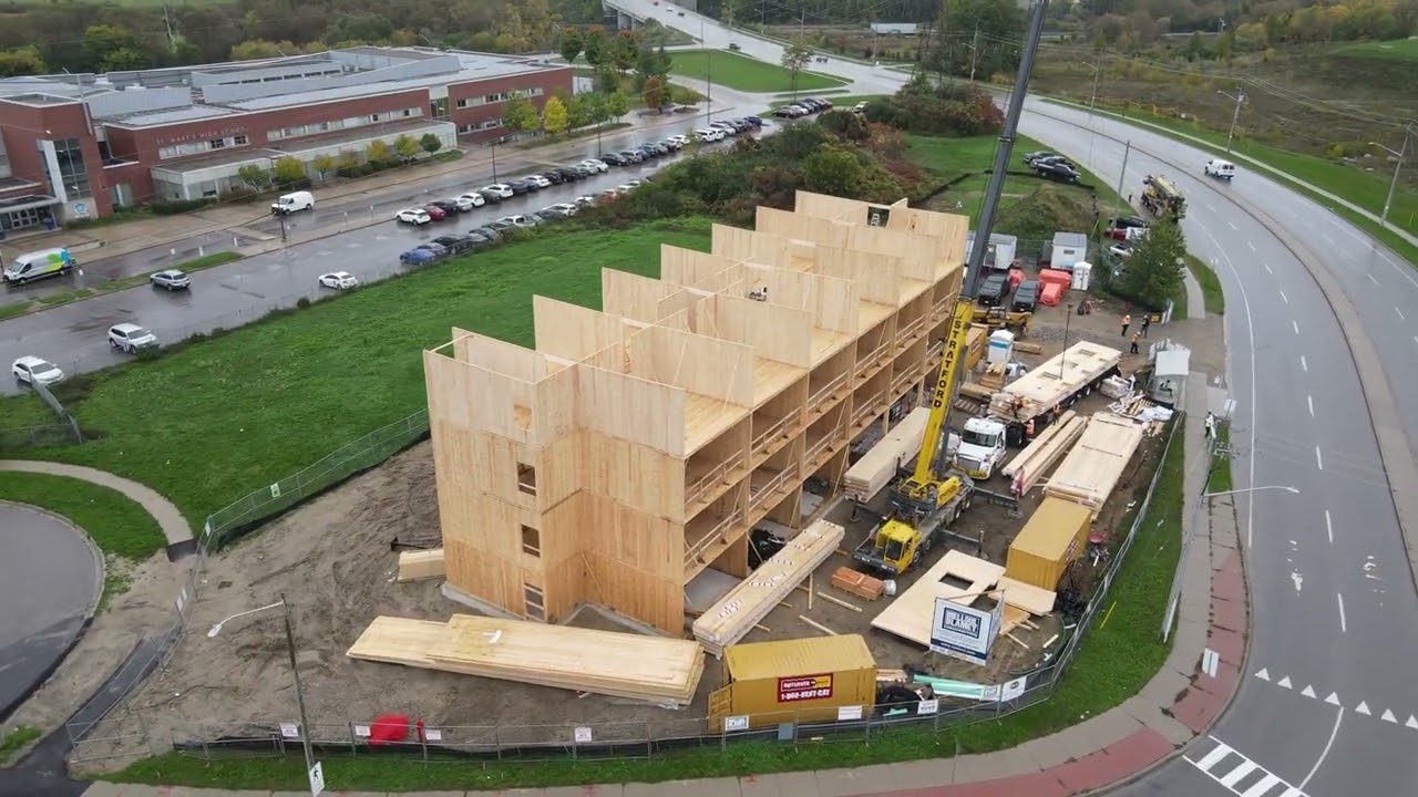 Element5 - YWCA Supportive Housing - Timescapes construction time-lapse