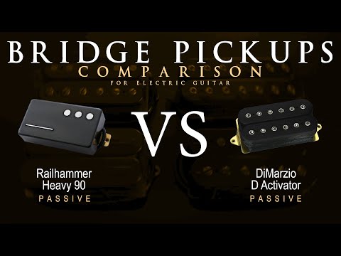 Railhammer HEAVY 90 vs DiMarzio D ACTIVATOR - Bridge Guitar Pickup Comparison Tone Demo