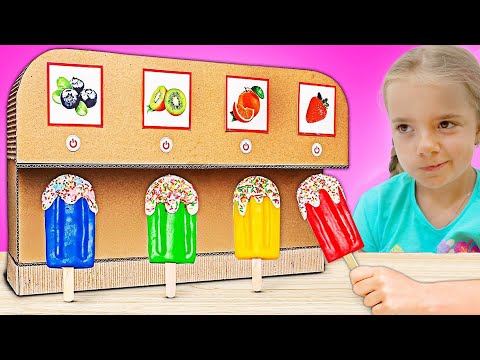 Anabella and Bogdan Play Ice Cream Machine & Fruit Smoothies + more videos for kids