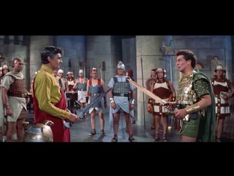 The Egyptian (1954) - Physician Sinuhe brings a Hittite sword to General Horemheb
