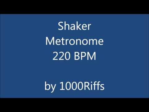 Shaker Metronome 220 BPM - Beats Per Minute